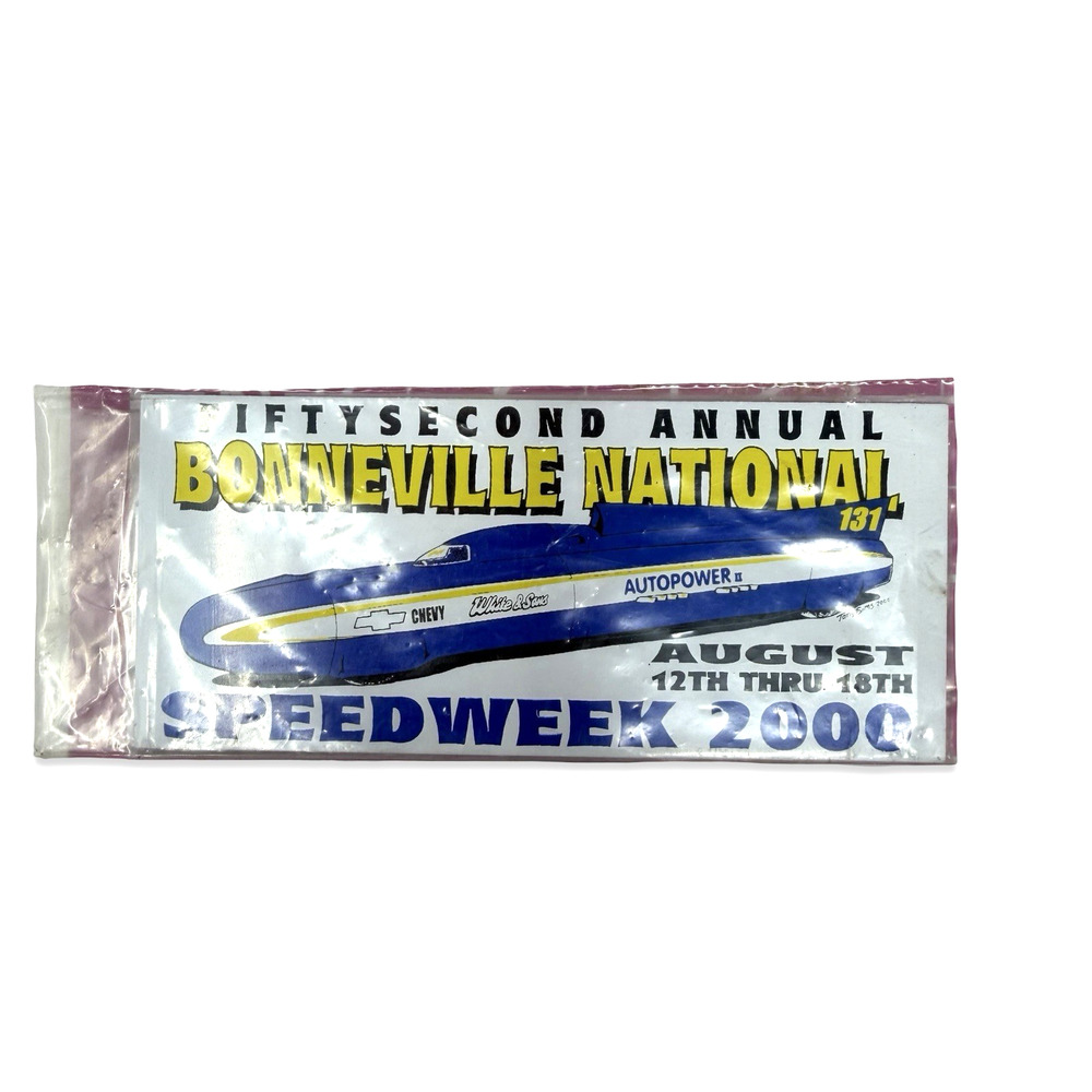2000 Bonneville National Speed Week Land Speed Racing Souvenir Promo Card EUC